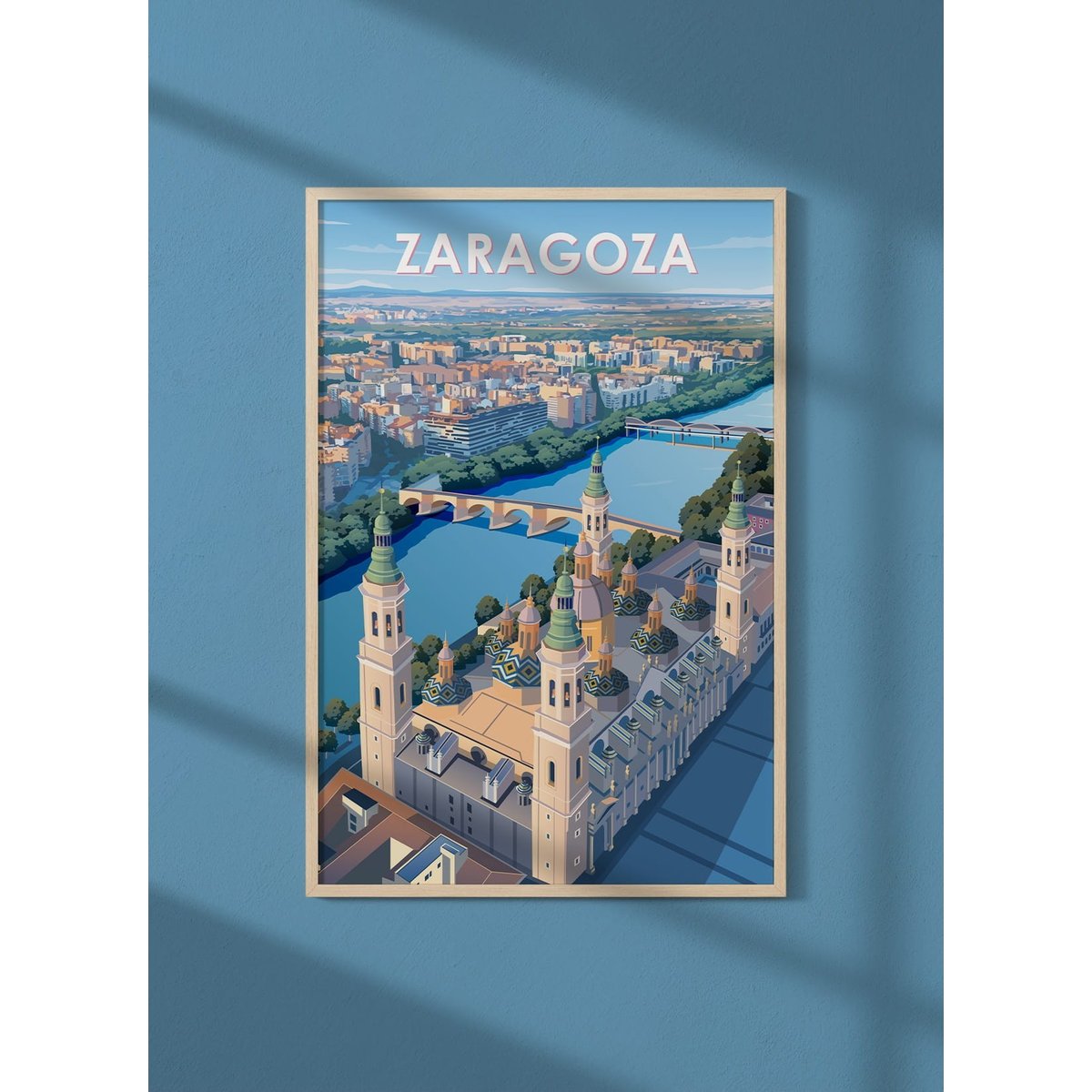 Affiche Zaragoza blanc, L'AFFICHERIE