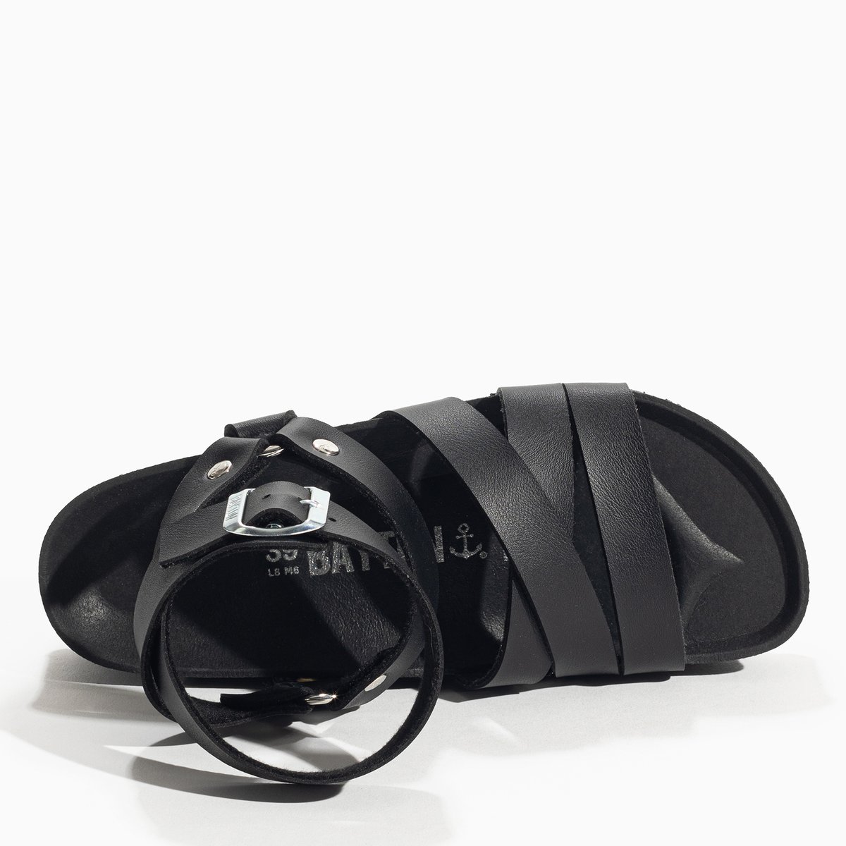 Sandales Vegan HARING noir, BAYTON