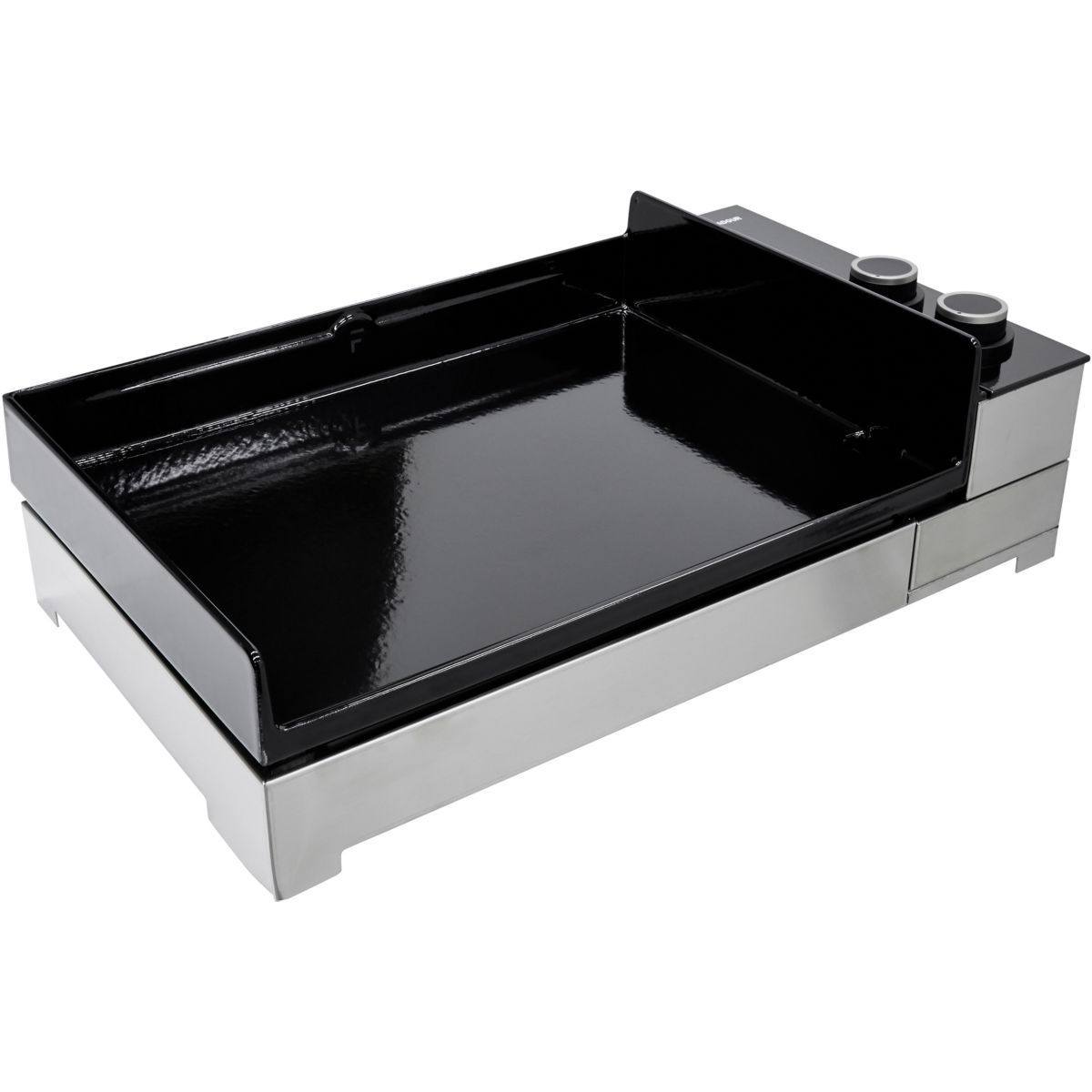 Plancha gaz Premium 60 Inox 2brûleurs à poser, 58.5x40.5 cm gris, FORGE ADOUR