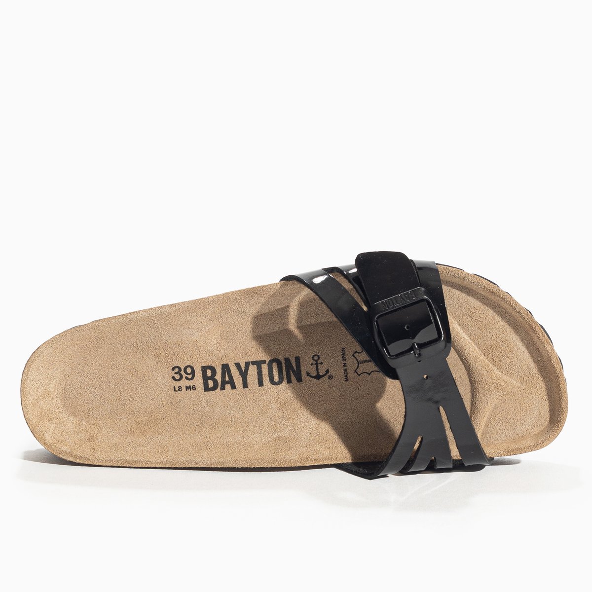 Sandales VELOURS noir, BAYTON