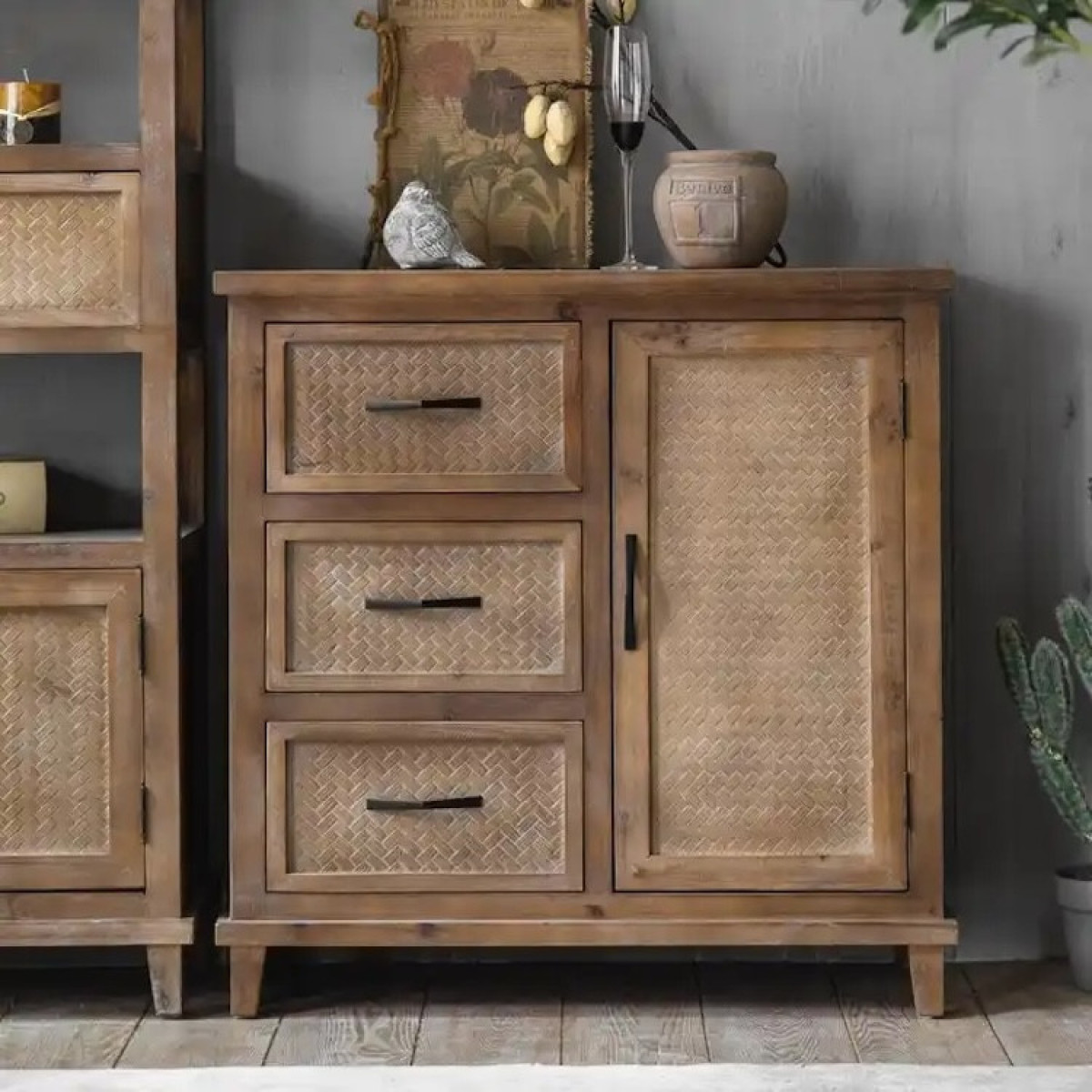 Rangement en bois - BRAD marron, MATHI DESIGN