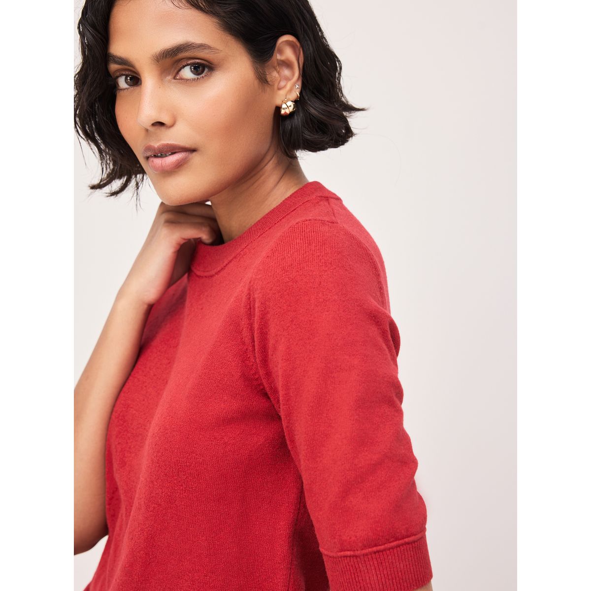T-shirt maille ultra-douce rouge, NEXT
