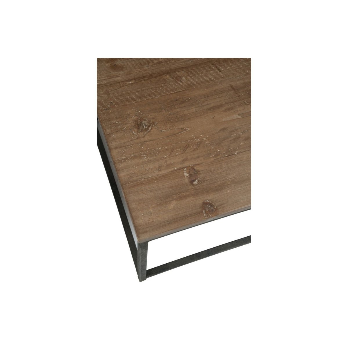 Table basse carrée en bois et métal - ALLEN bois foncé, HELLIN, DEPUIS 1862