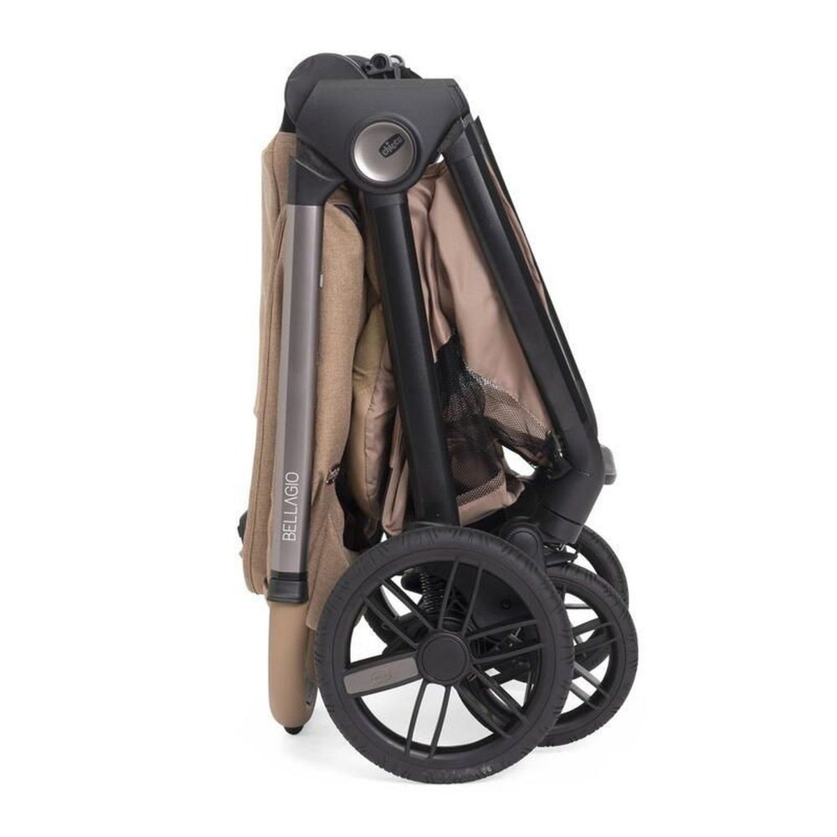 Poussette duo Bellagio 2 + siège auto First Seat Recline i-Size marron, CHICCO
