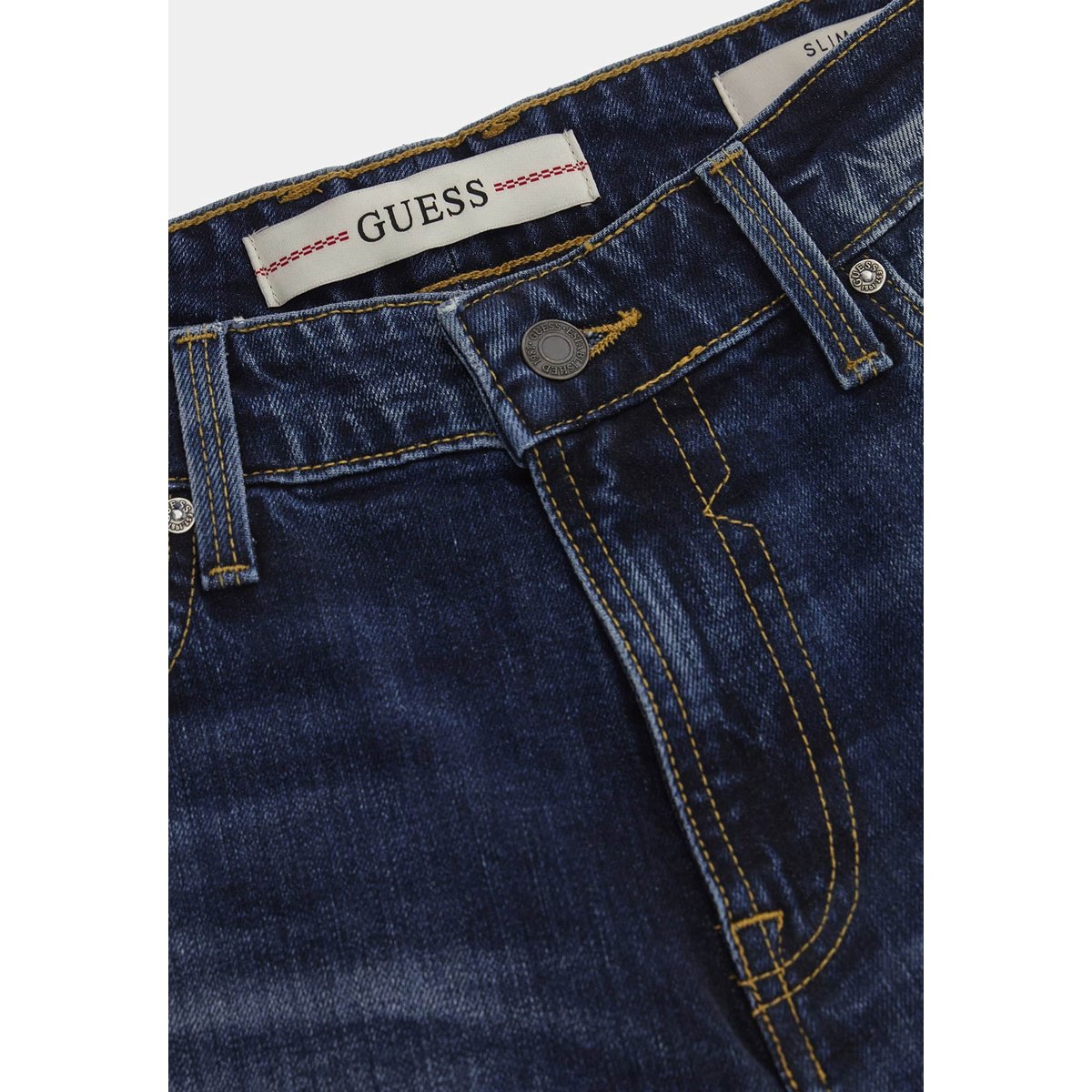 Jean Slim Taille Basse bleu, GUESS