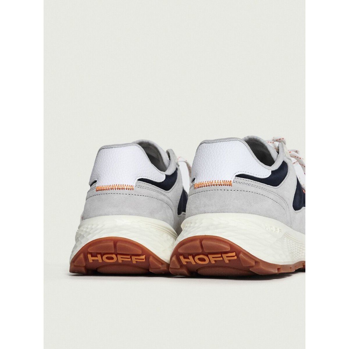 Sneakers in leer blauw, HOFF