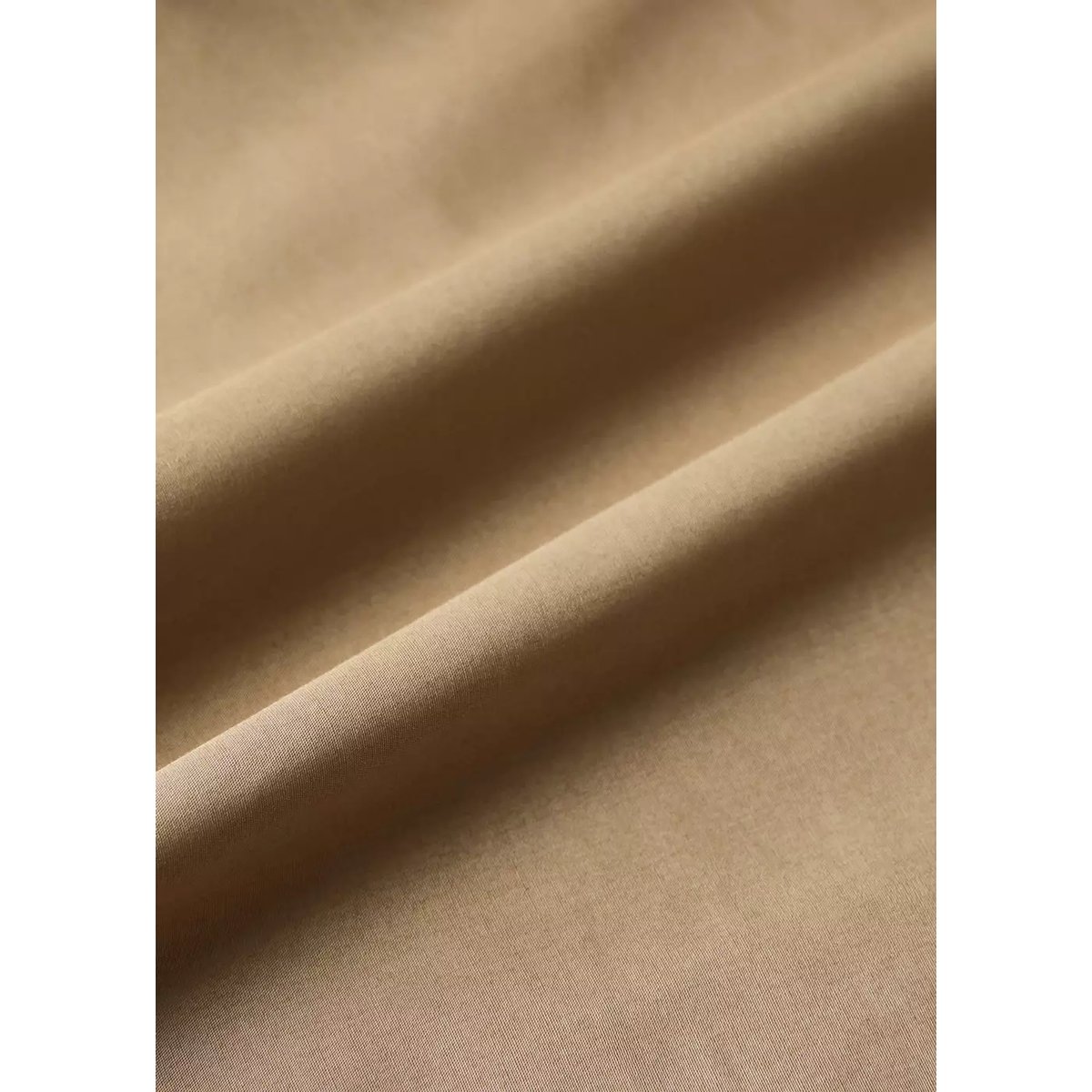 Housse de couette percale de coton 300 fils lit 150/160 cm tabac, MANGO HOME