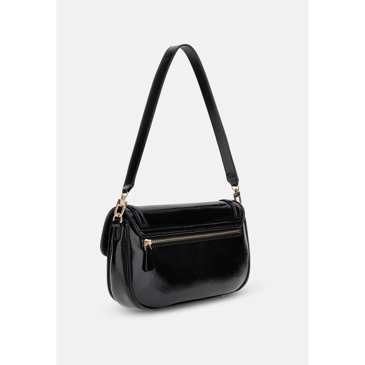 Sac D'épaule Dea Verni noir, GUESS