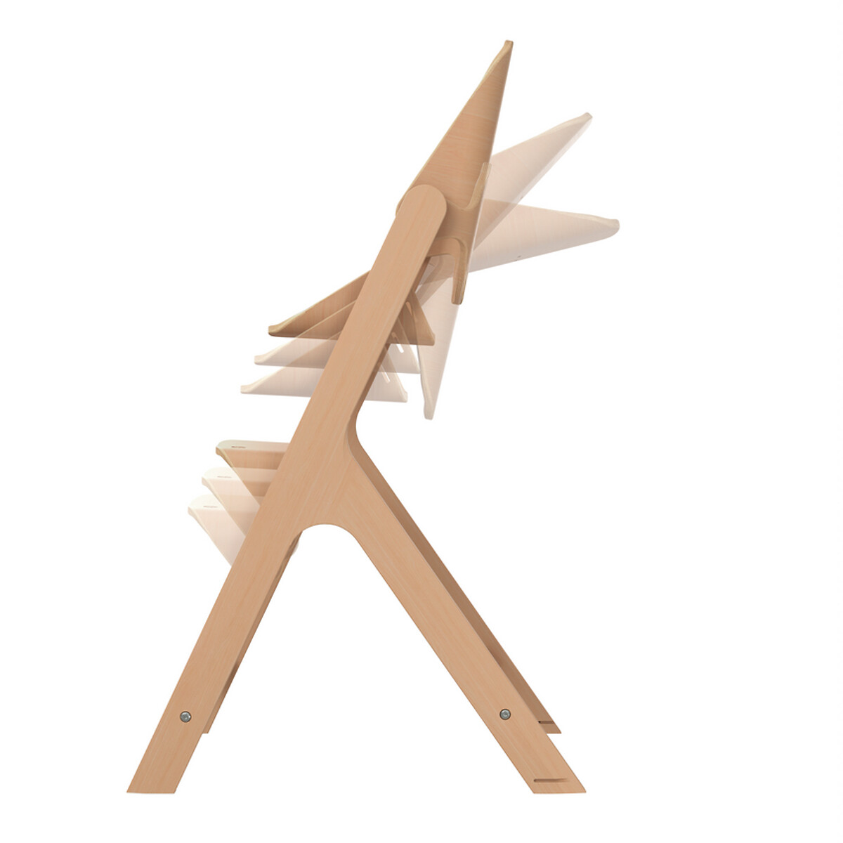 Chaise haute en bois évolutive Nesta bois naturel, MAXI COSI