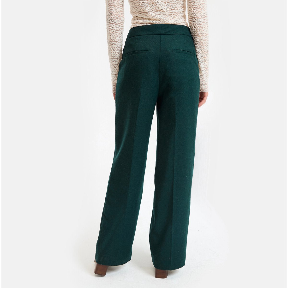 Pantalon large et droit vert emeraude, LA REDOUTE COLLECTIONS