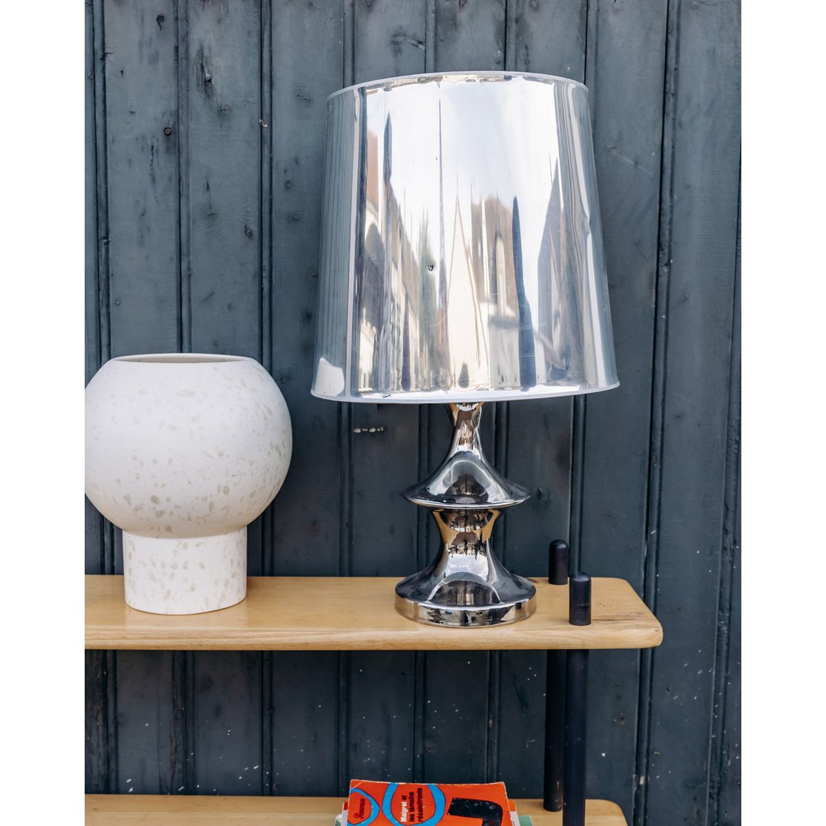 Lampe à poser Julia N°108 - Bon état gris, DEBONGOUT