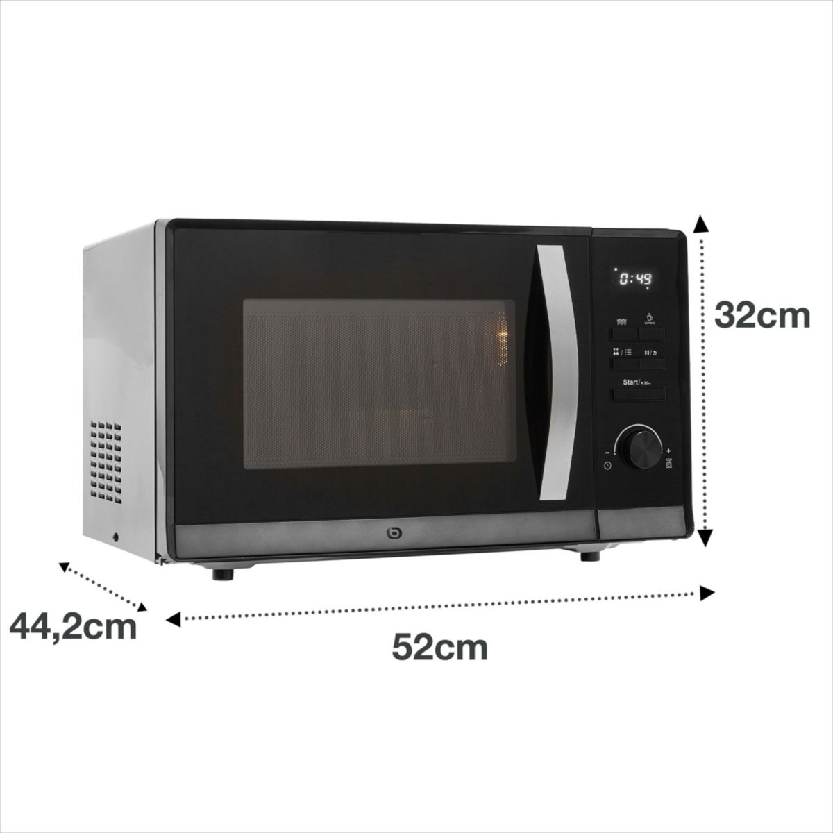 Micro ondes EM302N couleur unique, ESSENTIEL B