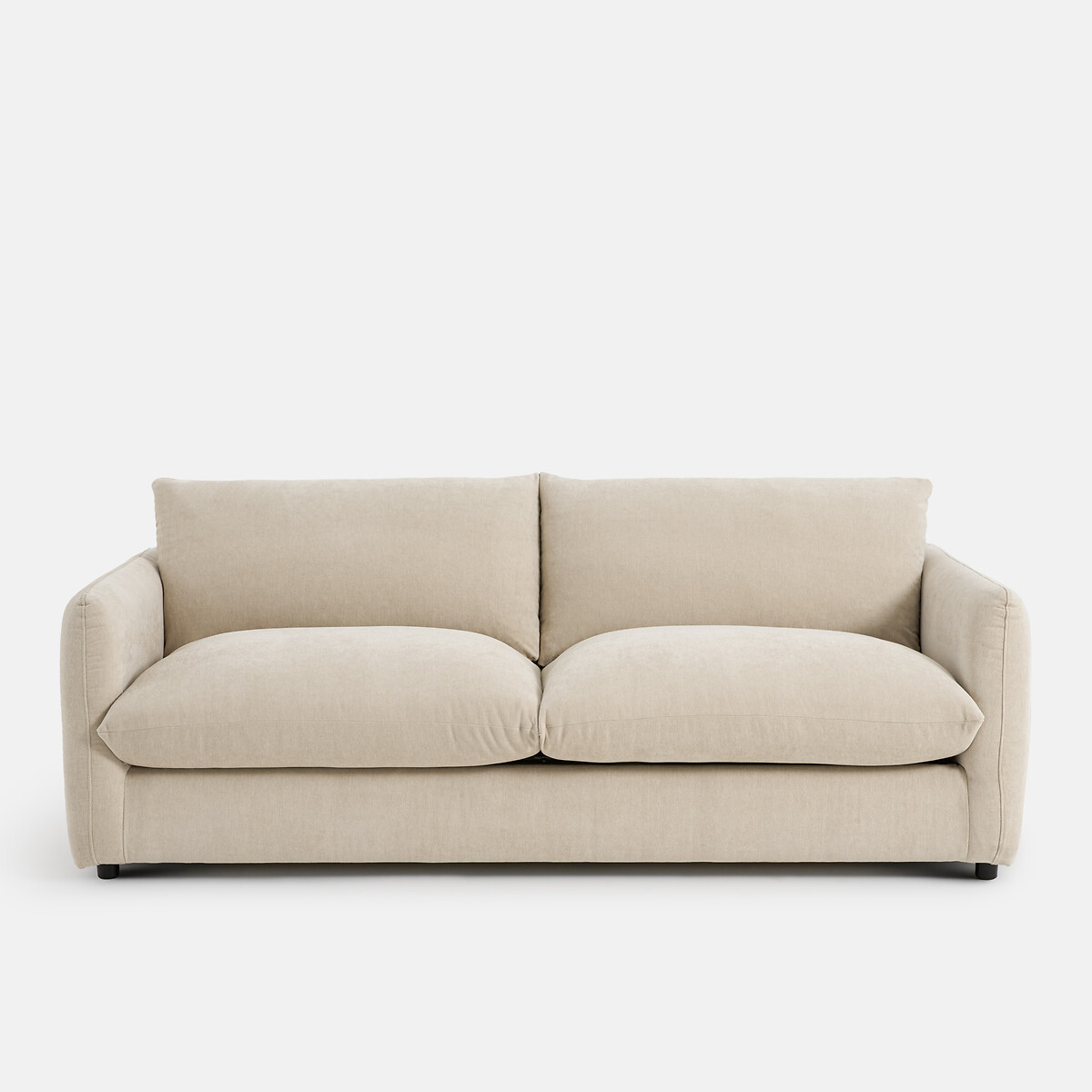 Canapé convertible, 2, 3 ou 4 places, en polyester chiné, YDE beige, LA REDOUTE INTERIEURS