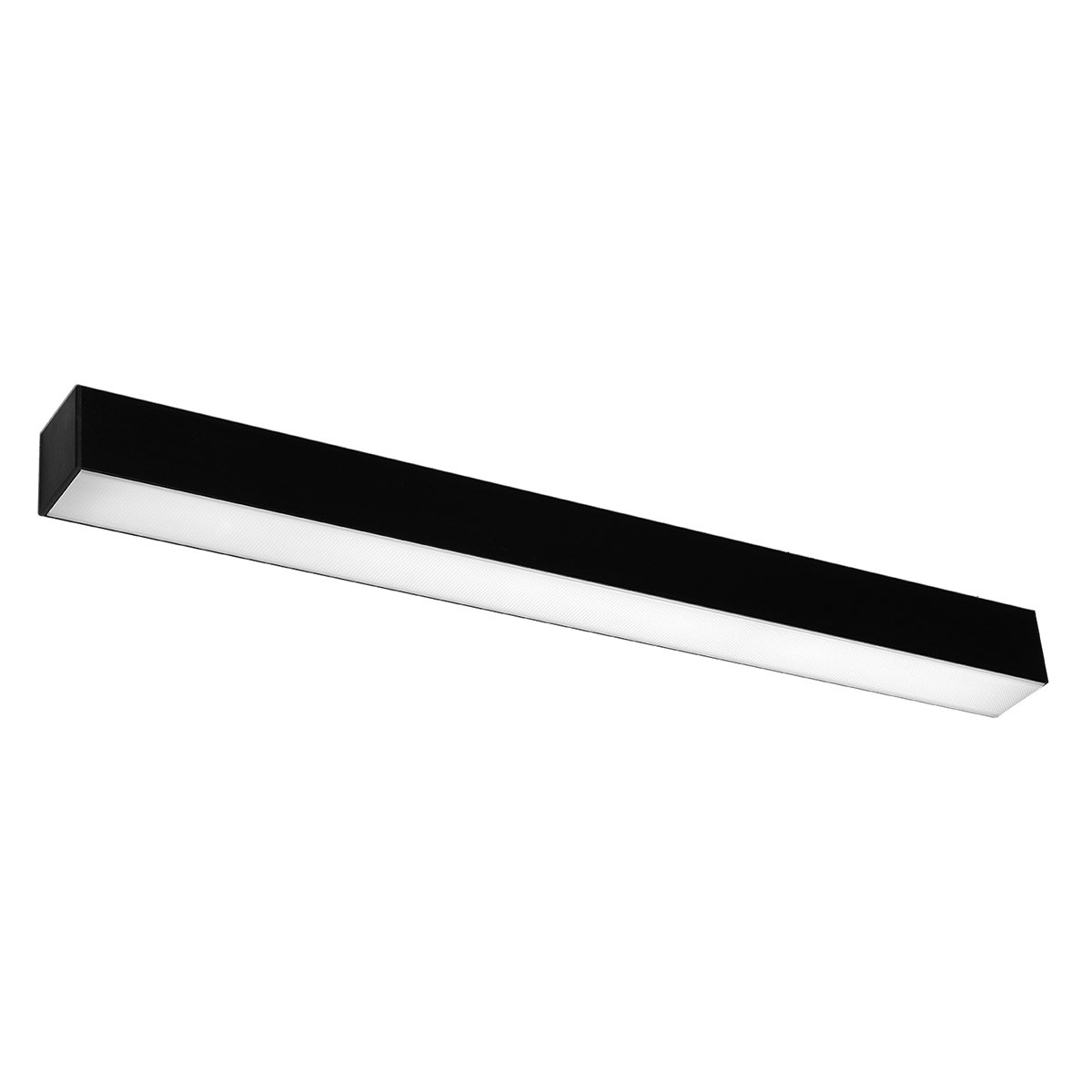 Applique murale Aluminium Noir LED 1 Pinne noir, EDEN