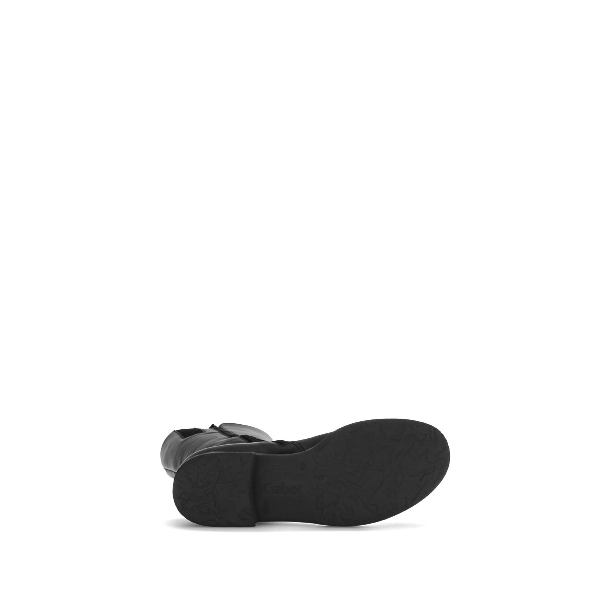 Bottes en cuir lisse à talon décroché noir lisse, GABOR