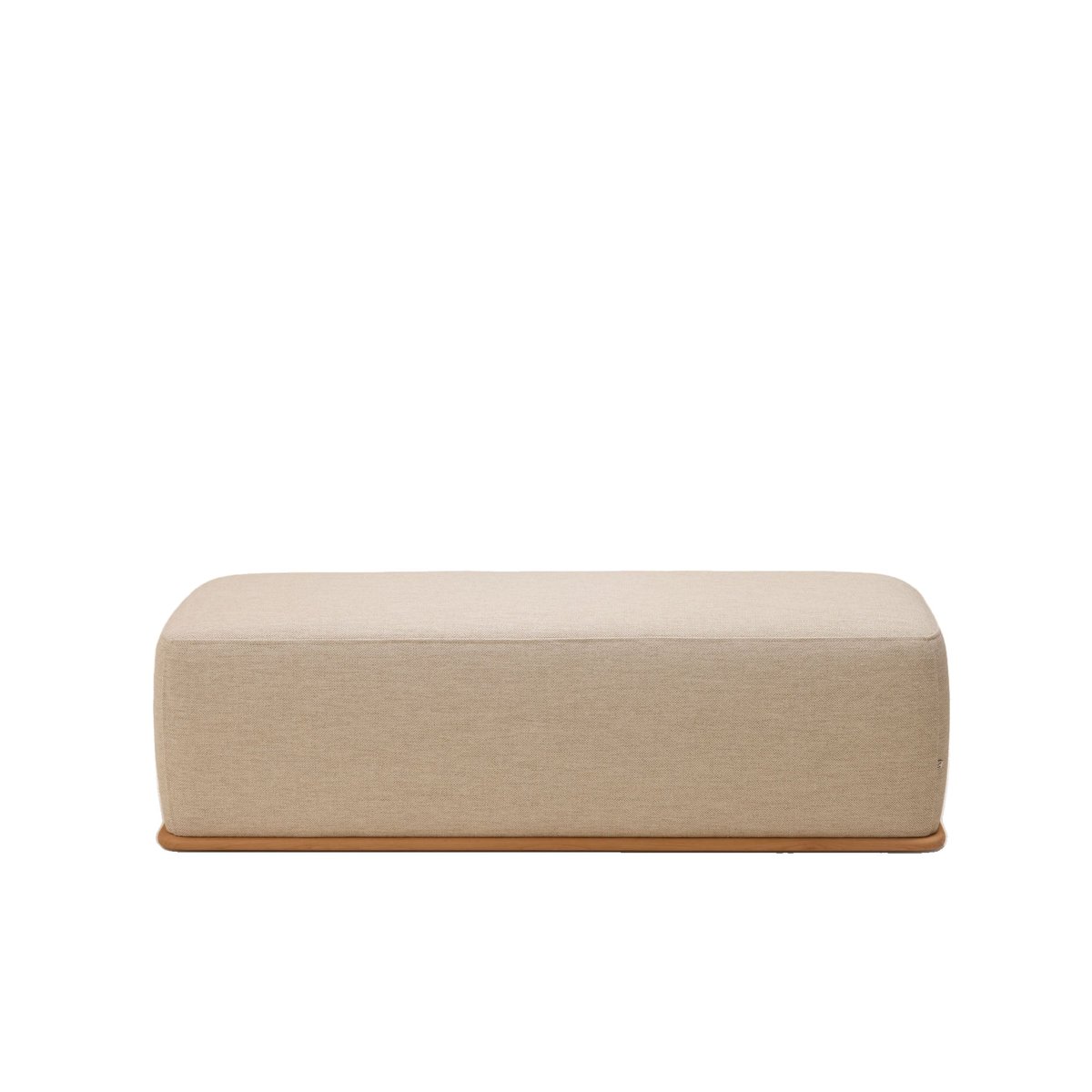 Banc en Bois et jacquard Alisia ARNEL cosmic naturel chiné, MADURA