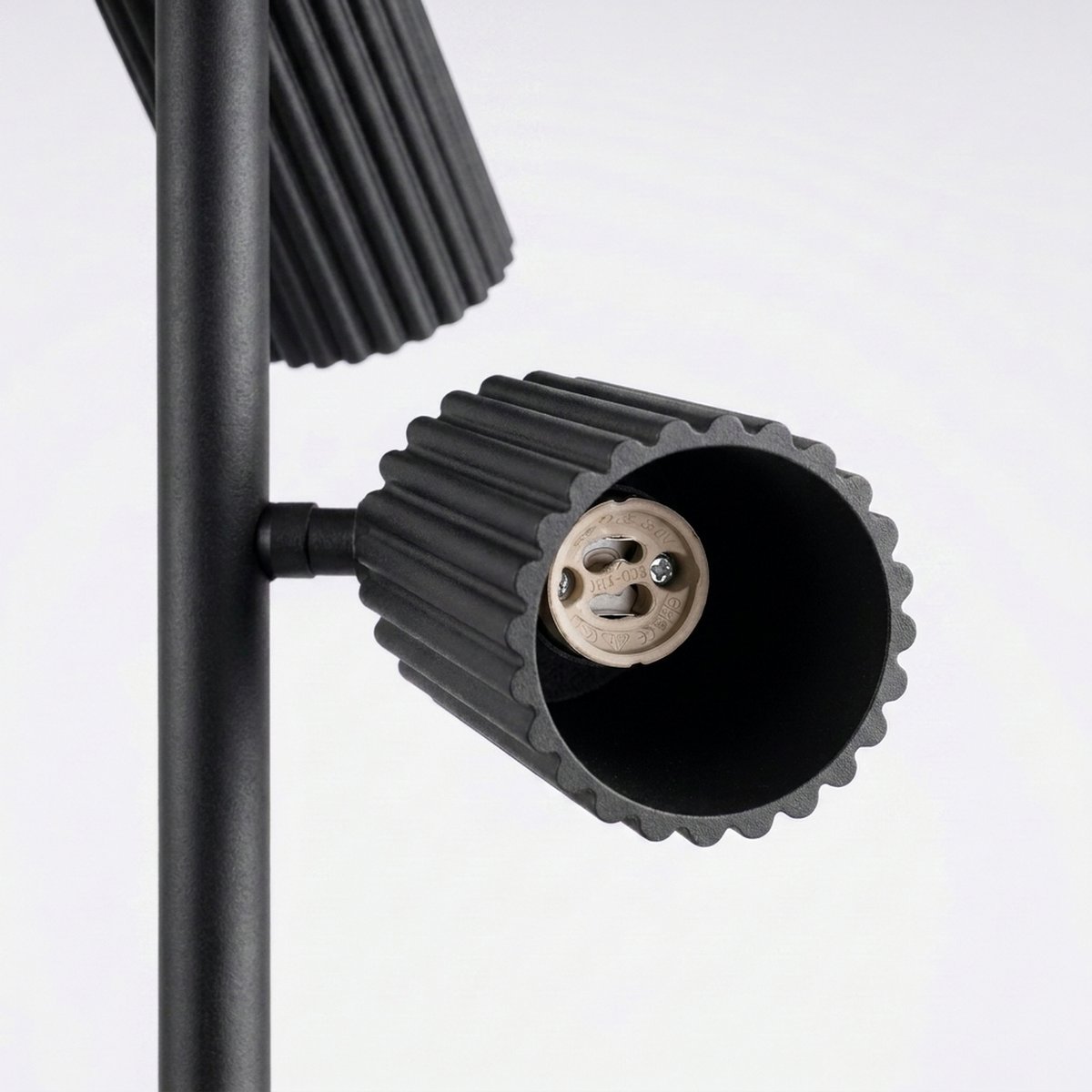 Lampadaire Aluminium Noir GU10 3 KARBON noir, EDEN