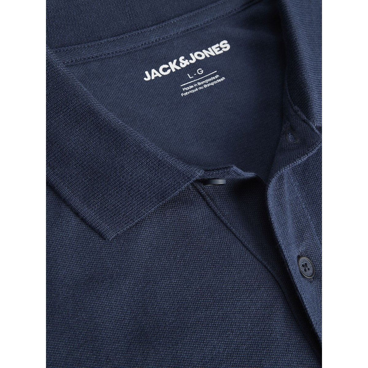 Polo manches courtes bleu marine, JACK & JONES