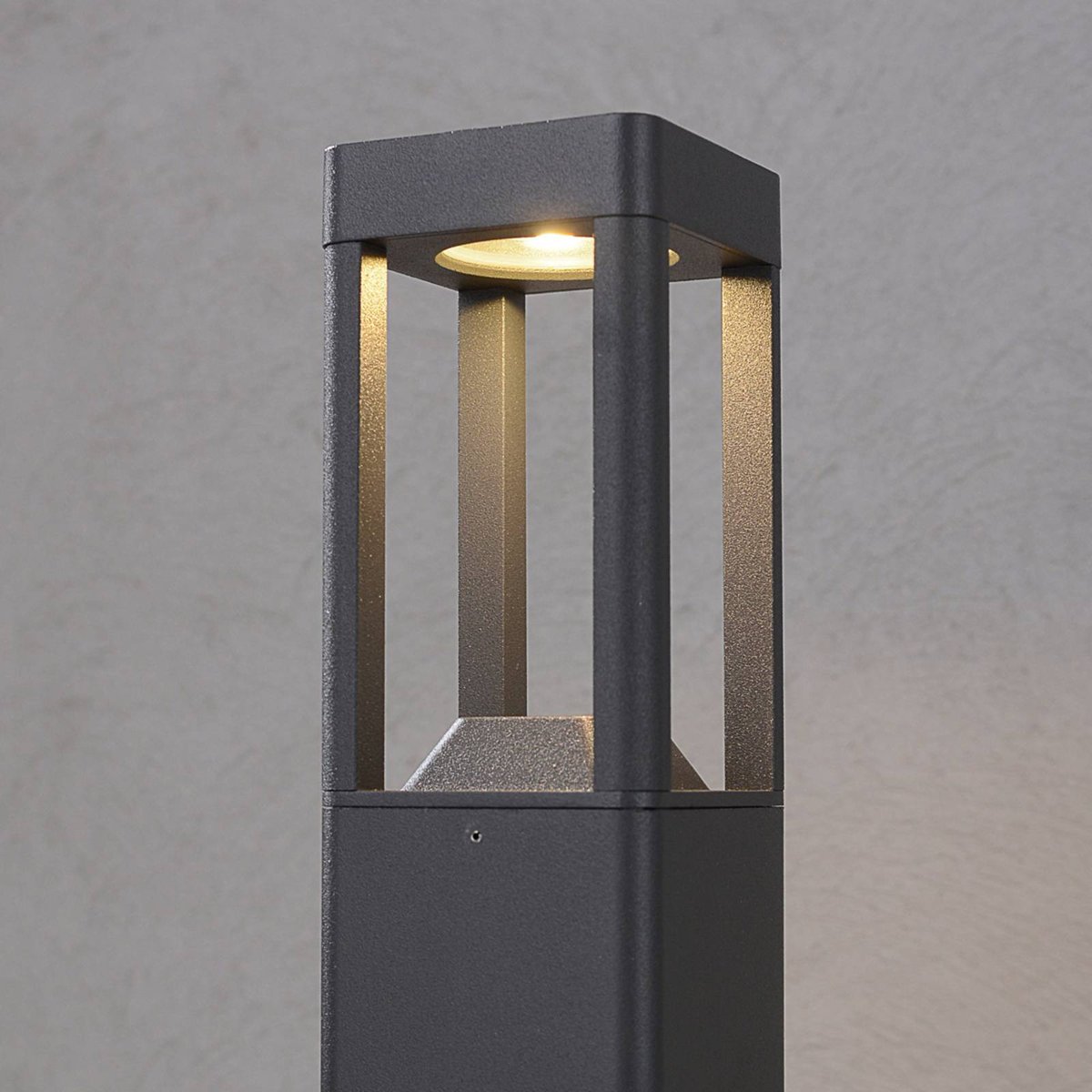 Luminaire extérieur en aluminium moderneLED anthracite, LUCANDE