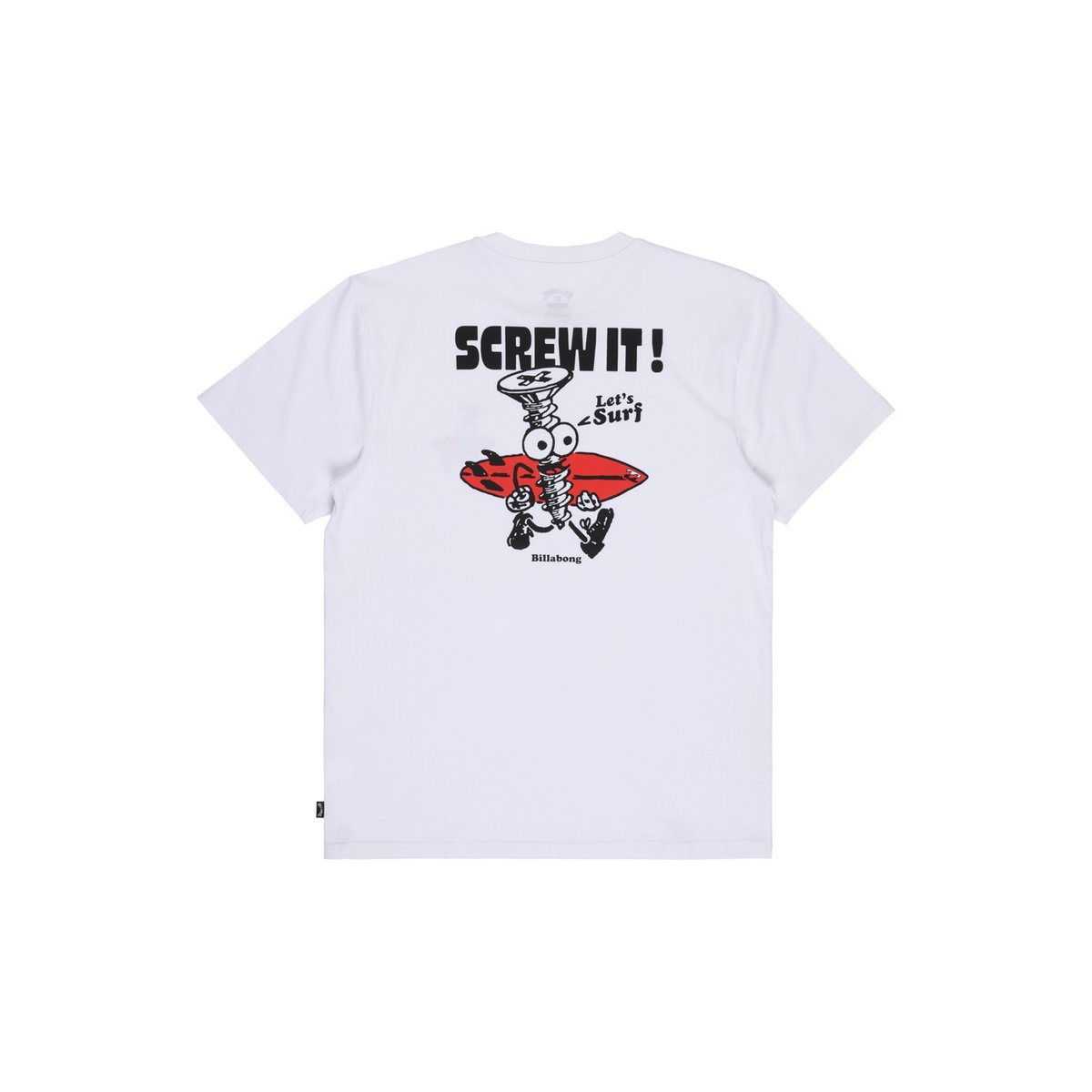 T shirt manches courtes SCREW IT blanc white, BILLABONG