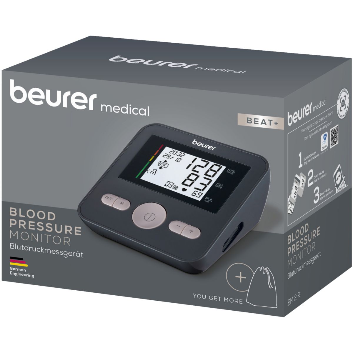 Tensiomètre Bras BM 2 R Beat+ couleur unique, BEURER