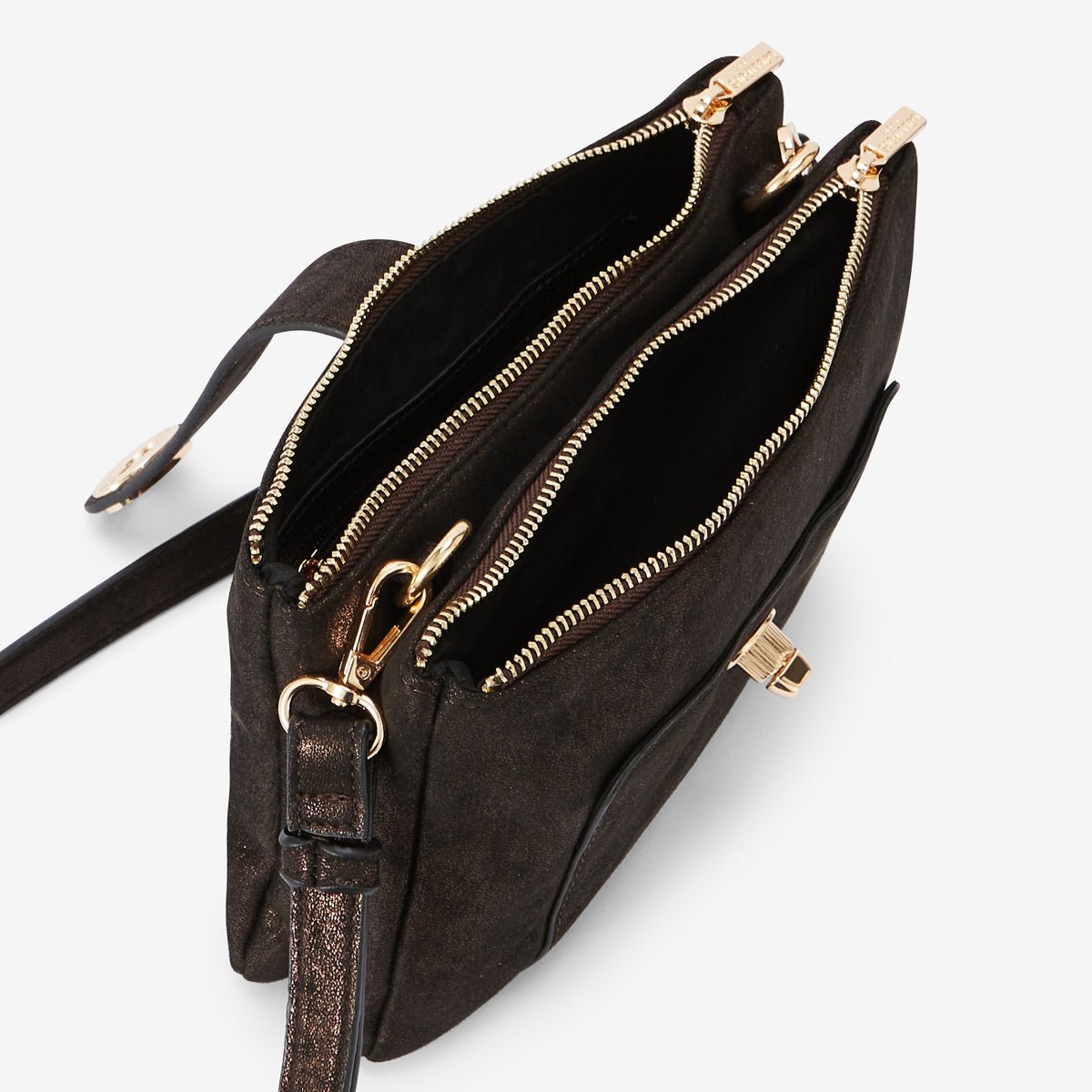 Sac multi poches  Roselyne doré,marron, LOLLIPOPS