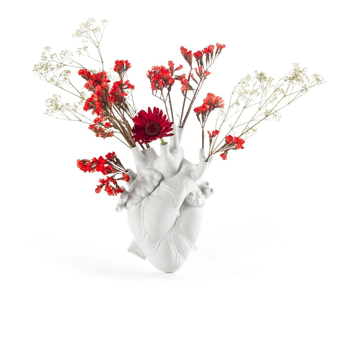 Vase LOVE IN BLOOM blanc, SELETTI
