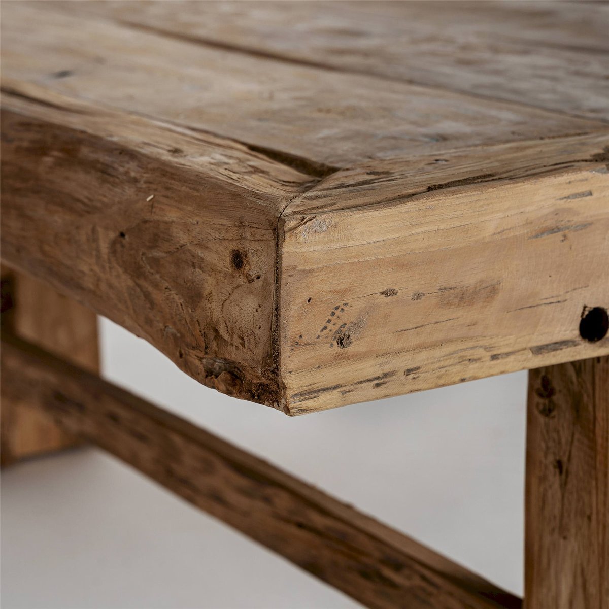 Table basse en teck style ethnique teck naturel marron chaleureux, RECOLLECTION