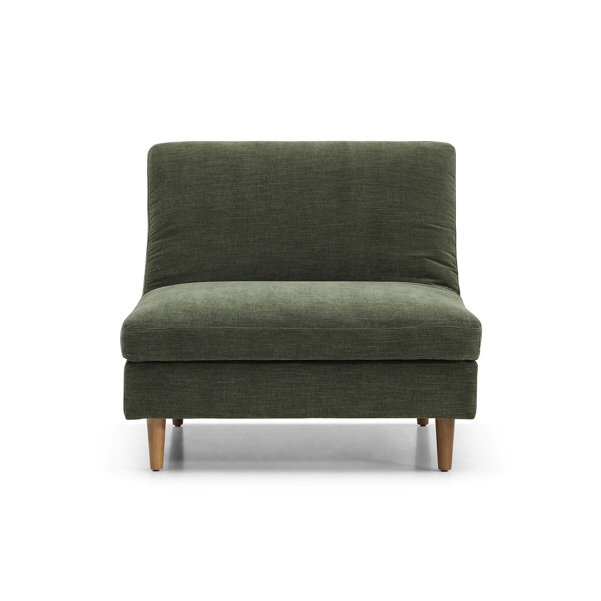 Sawyer Chenille Modular Click Clack Sofabed Chair Unit olive, SO'HOME