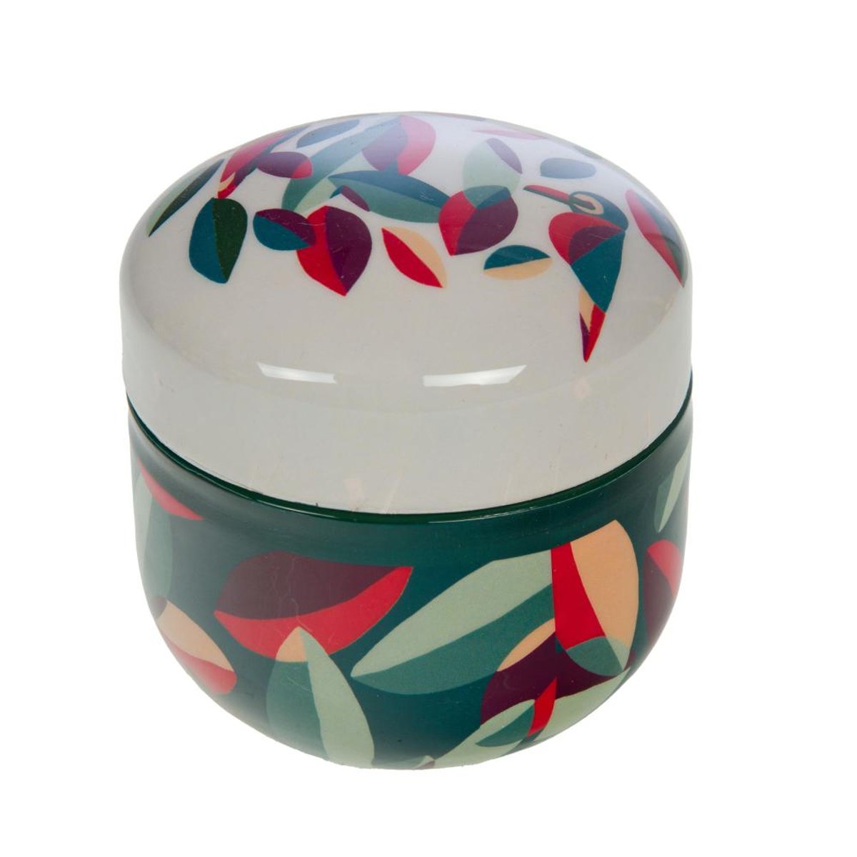 Bougie Vanina en métal H8 cm vert, AMADEUS