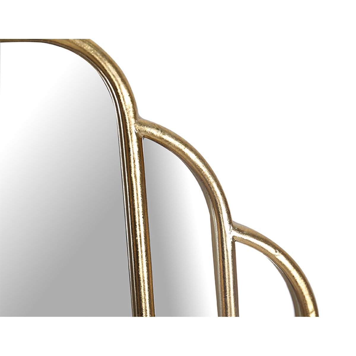 Miroir métal art déco 60x85cm or, EMDE