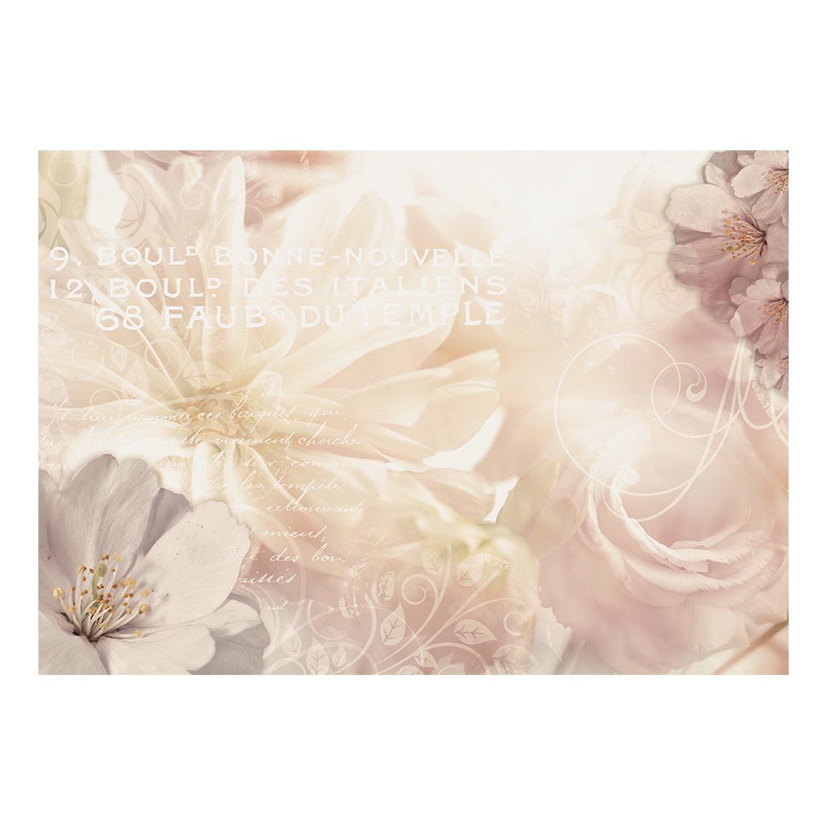 Papier peint intissé panoramique Vintage et Retro Kiss of Gentleness multicouleur, EDEN