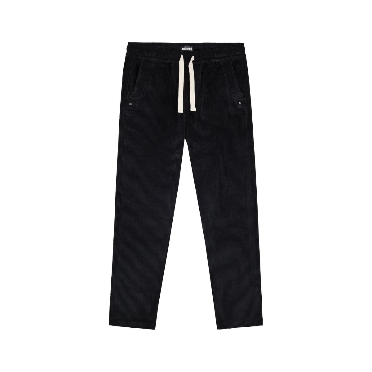 PANTALON LOOSE VELOURS BLACK black, PULLIN