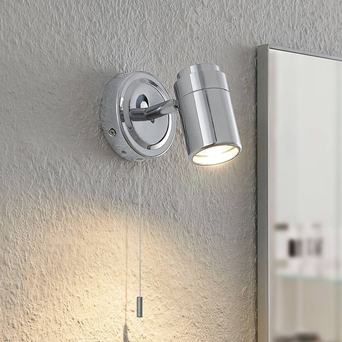 Applique en métal moderne, Remilan chrome, LINDBY