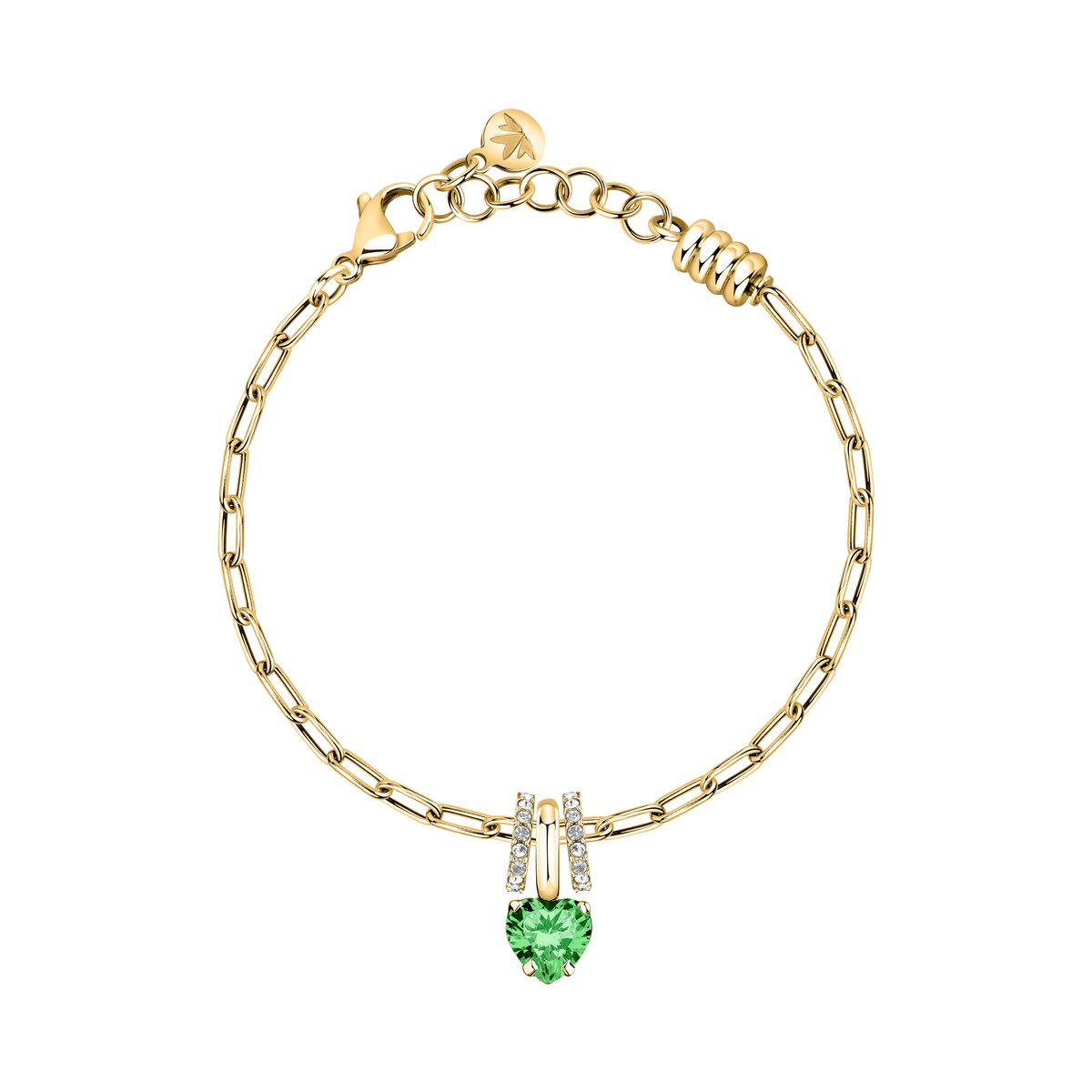 Bracelet DROPS or, vert, MORELLATO
