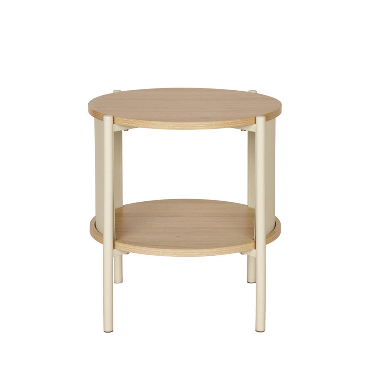 Table de chevet en bois et métal- PACO beige, DRAWER