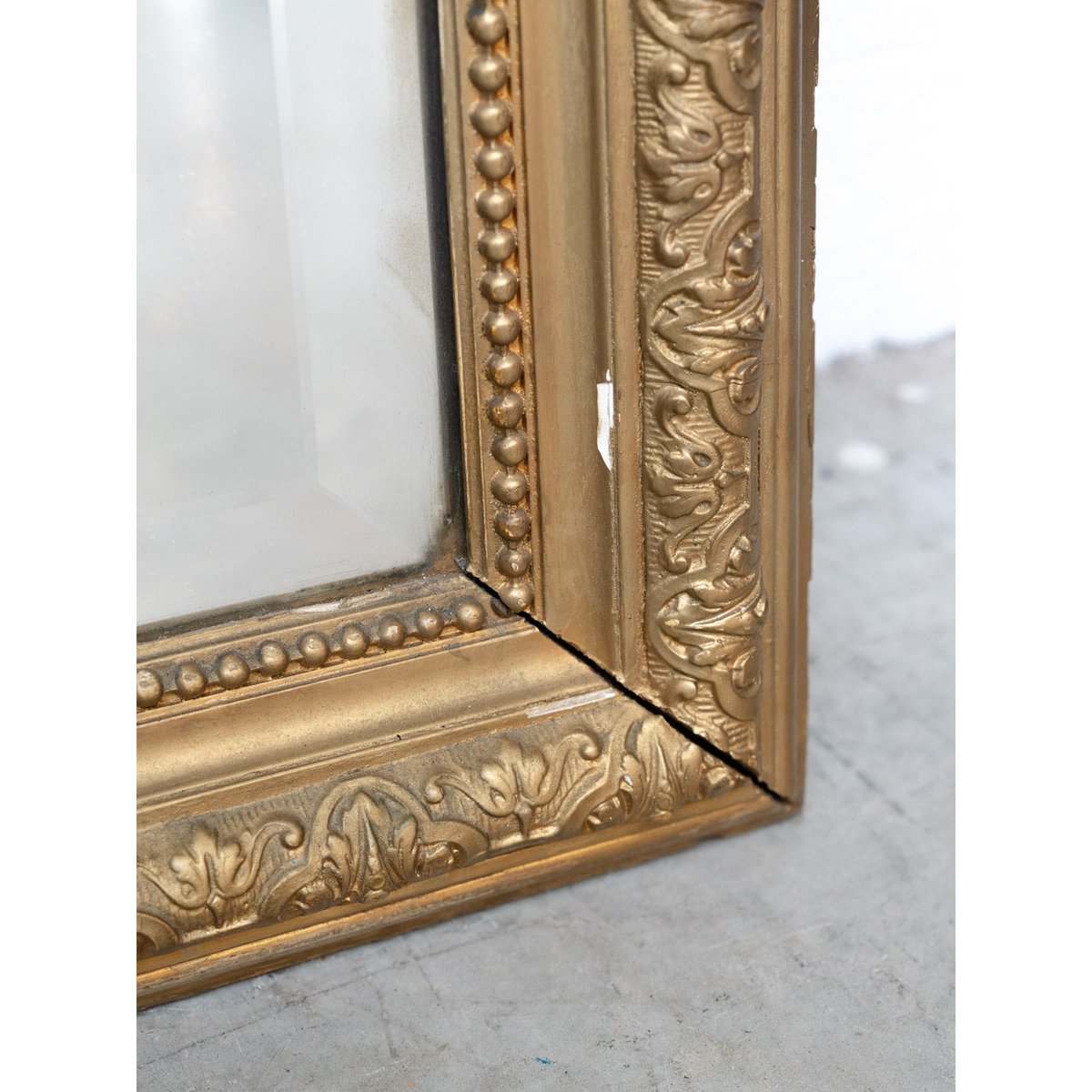 Grand miroir ancien sculpté style Louis XV Georges N°1382 - Bon état miroir, DEBONGOUT