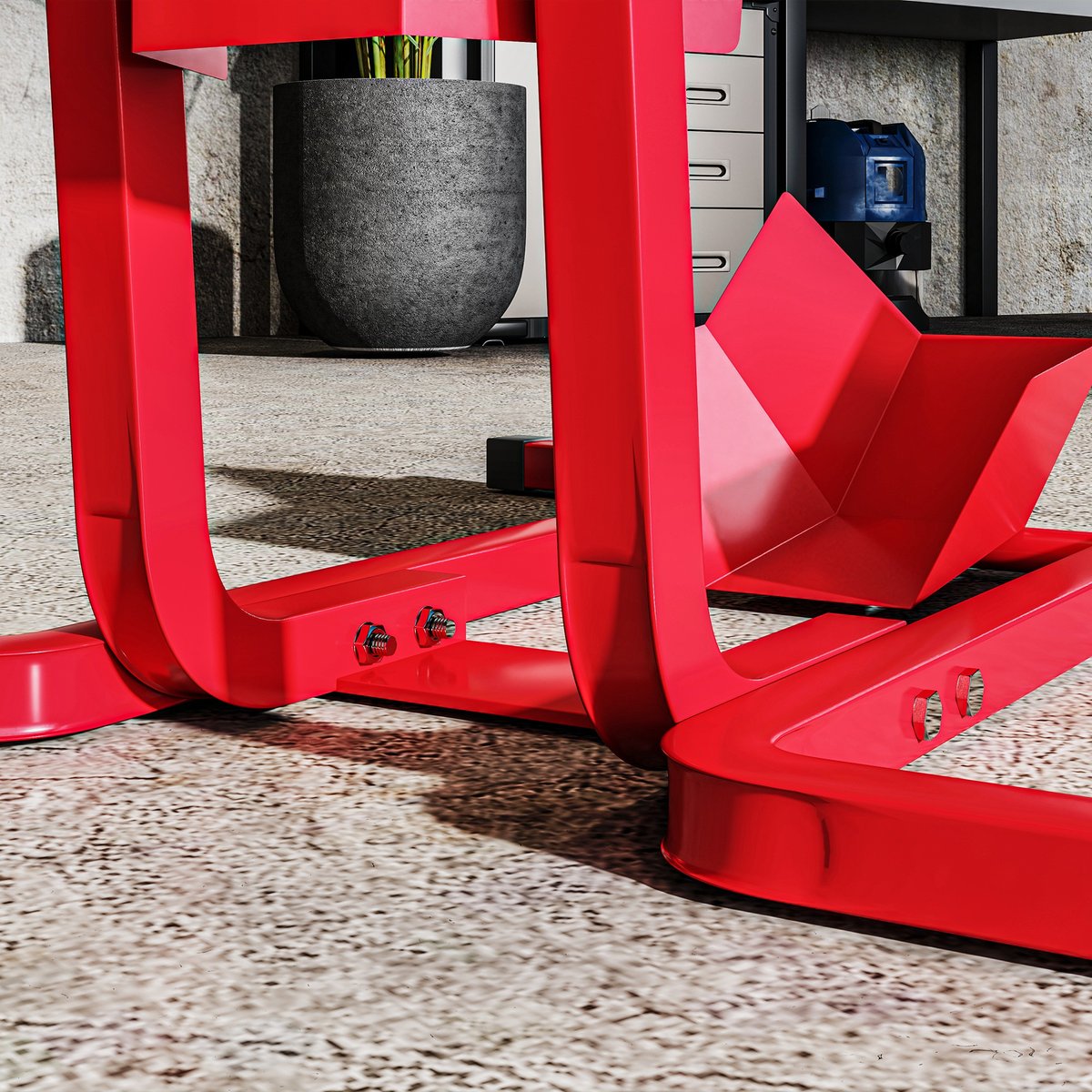 Cale de roue pour moto Métal Rouge rouge, HOMCOM