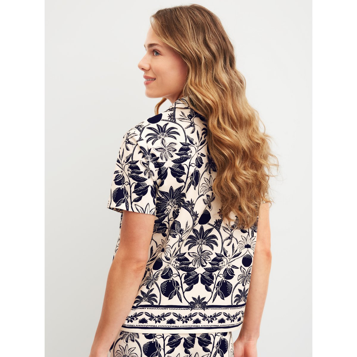 Chemise à manches courtes avec boutons manches courtes Coton FAVOURITES LAYERING crème de charme, CALIDA