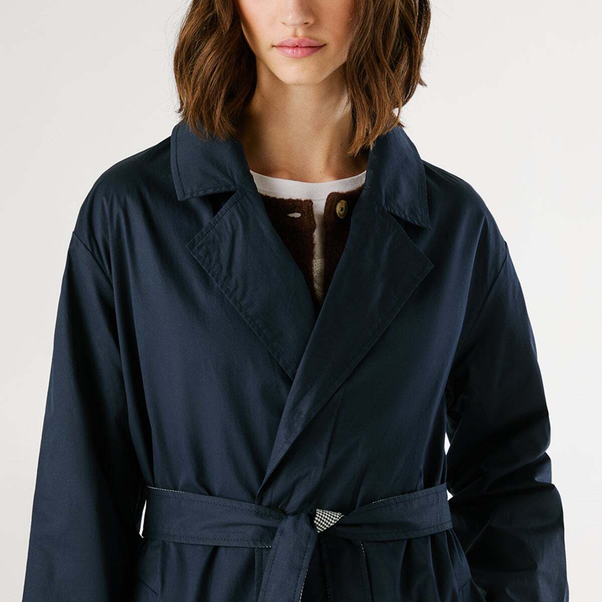 Trench-Coat Réversible À Double Boutonnage bleu dulwich, PEPE JEANS