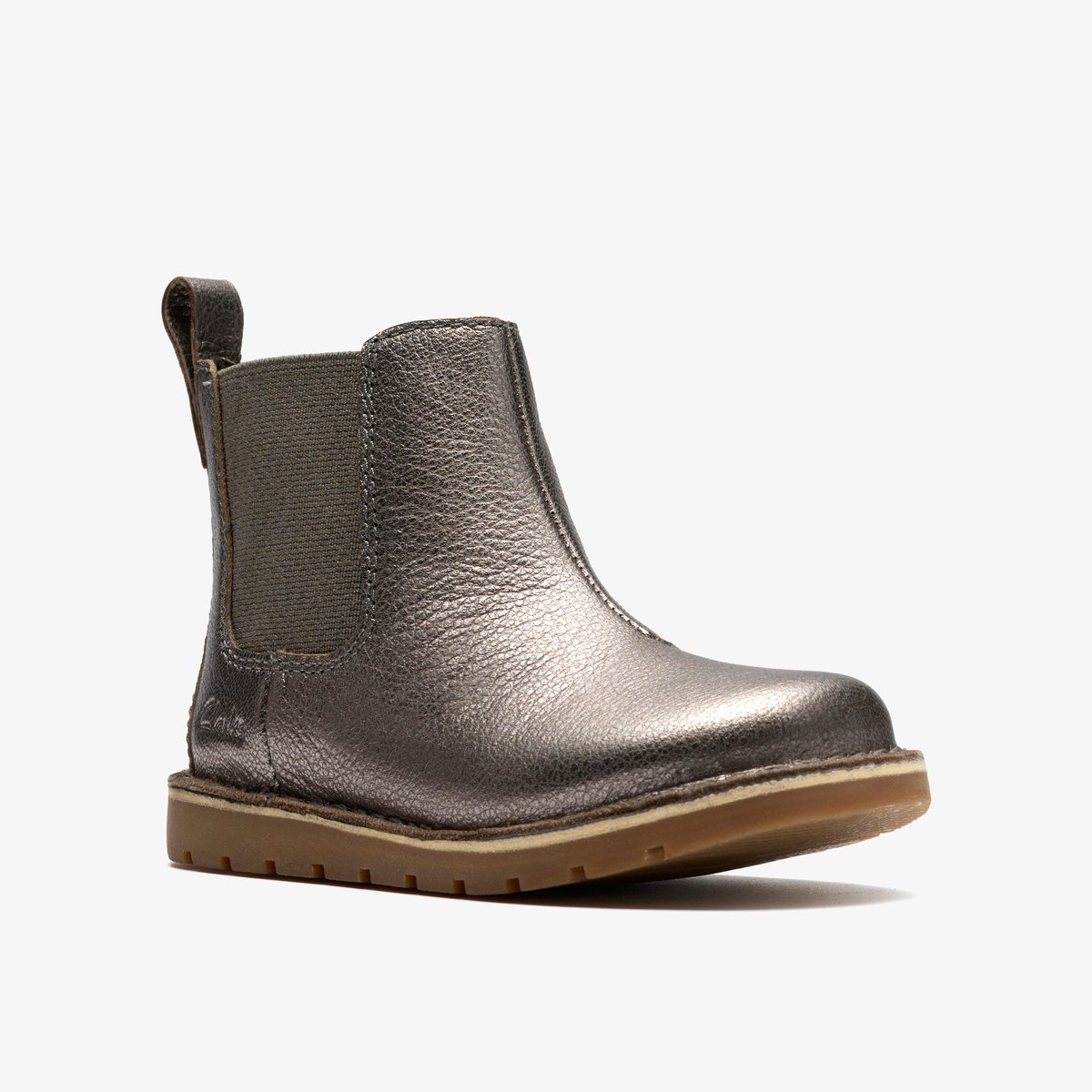 Boots Cuir Coupe Extra Large JOYFUL SKY T gris, CLARKS