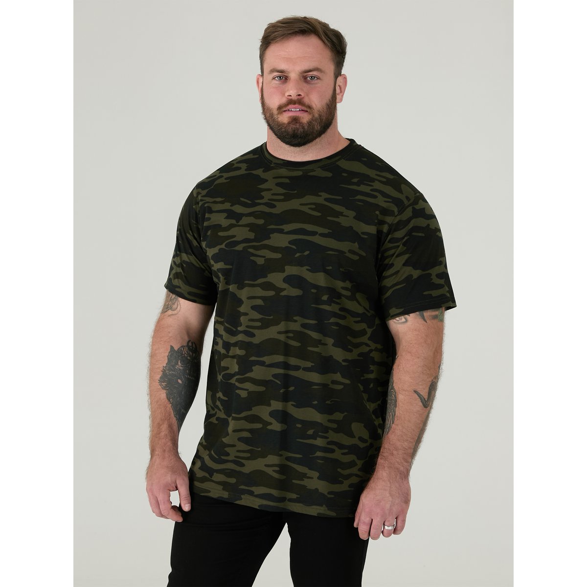 T-shirt manches courtes motif/style camouflage GASTON camouflage jungle, DUKE