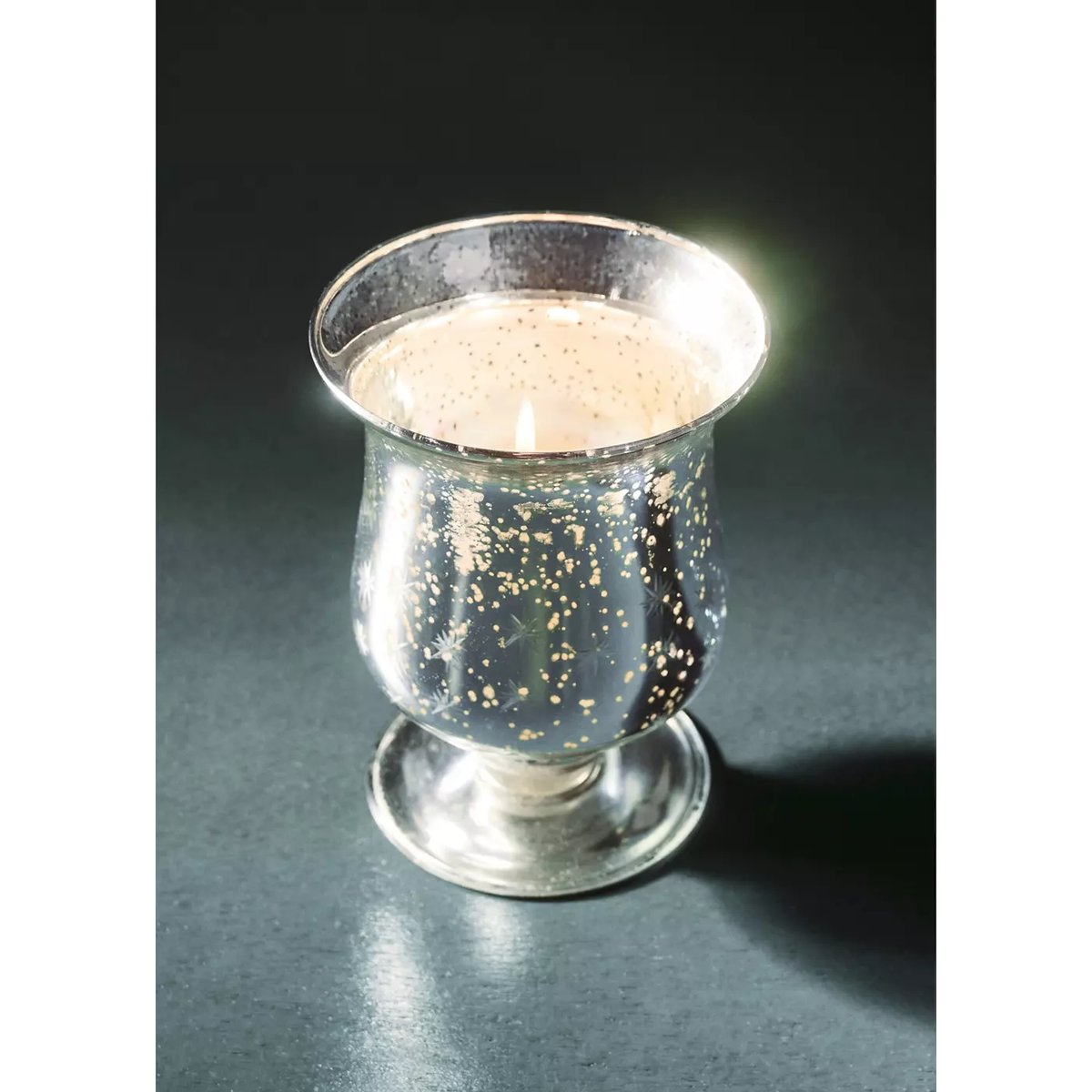 Photophore en verre à étoiles argent, MANGO HOME