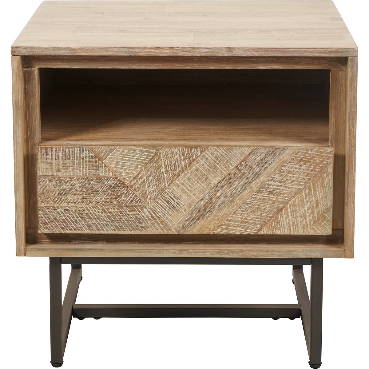 Marea Sand Wash Wood Bedside Table acacia, ÉDITÉ