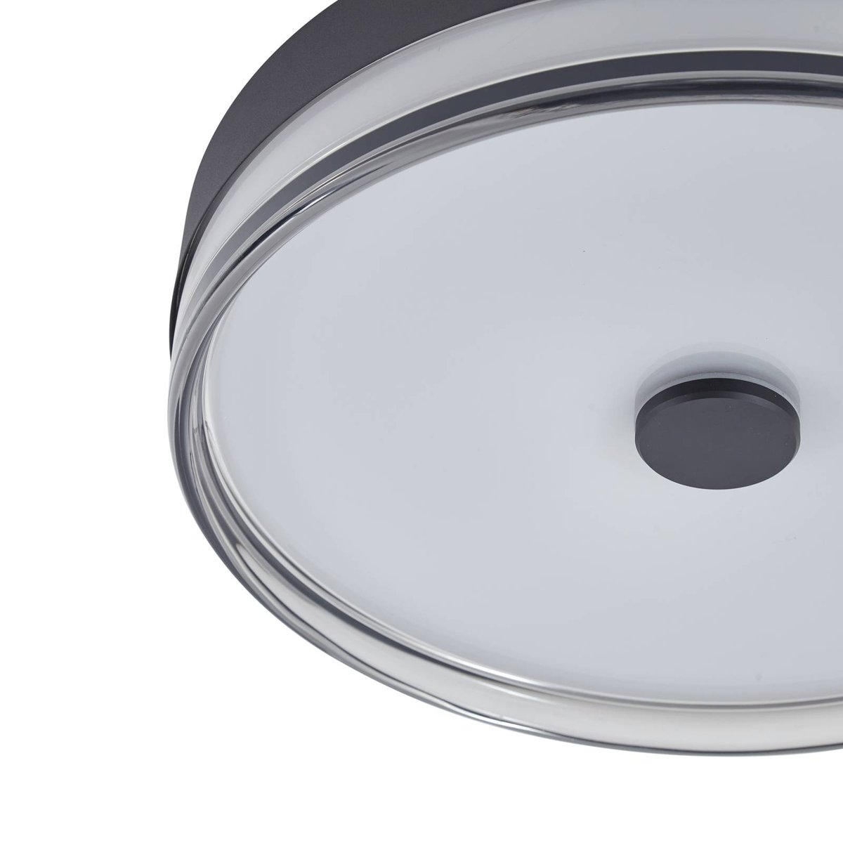 Plafonnier  moderneLED, Aldorin noir sable, blanc, LINDBY