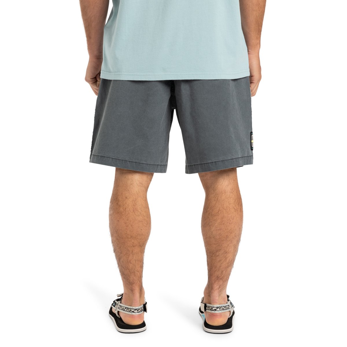 Short de marche à taille élastique TAXER GLOBAL HEAT 18" noir dark shadow, QUIKSILVER