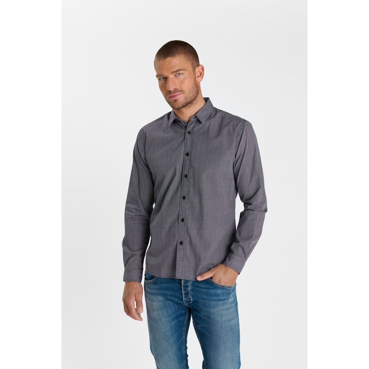 Chemise TRUKA deep blue, LE TEMPS DES CERISES