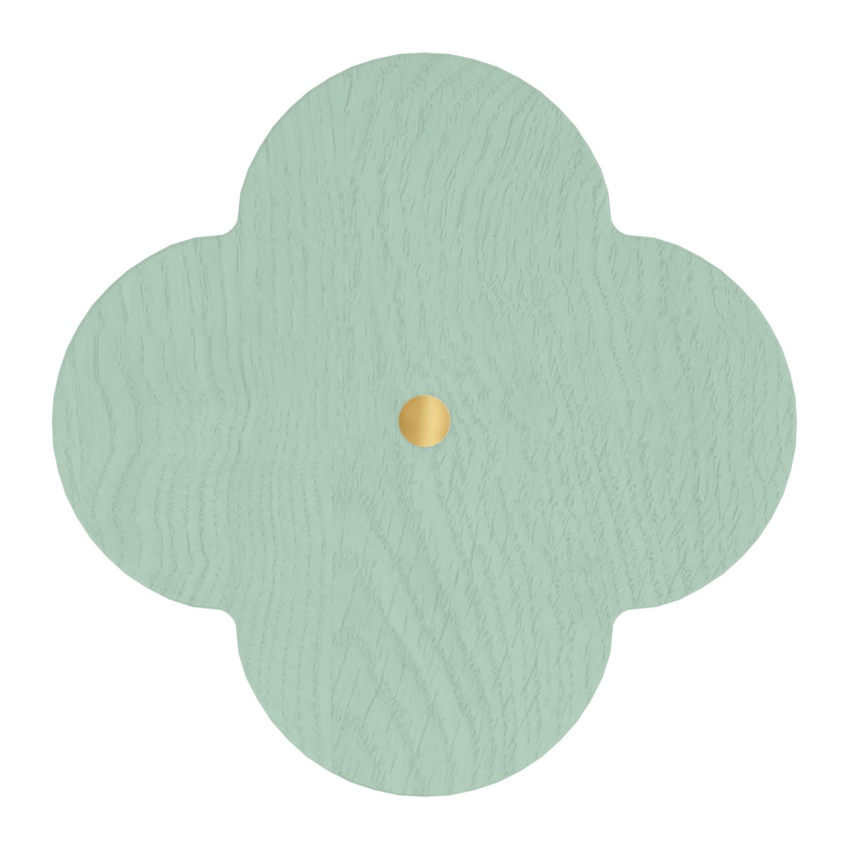 Patère fleur en frêne 10 cm, ANDREE vert givré, HARTO