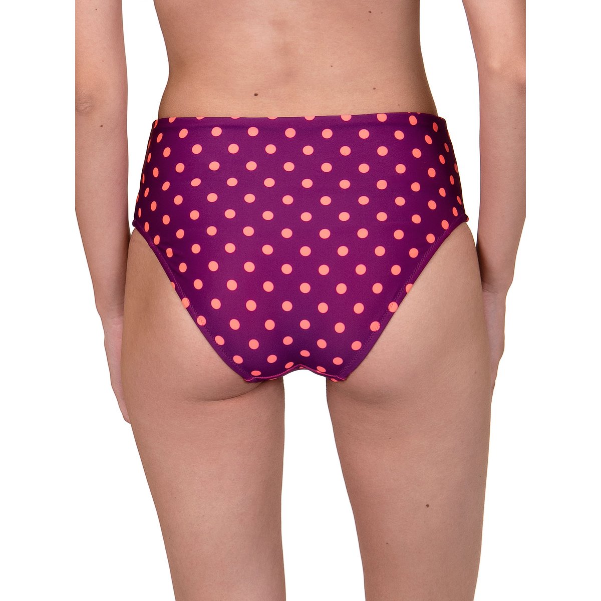 Bas maillot de bain taille haute réglable Linosa rose, LISCA