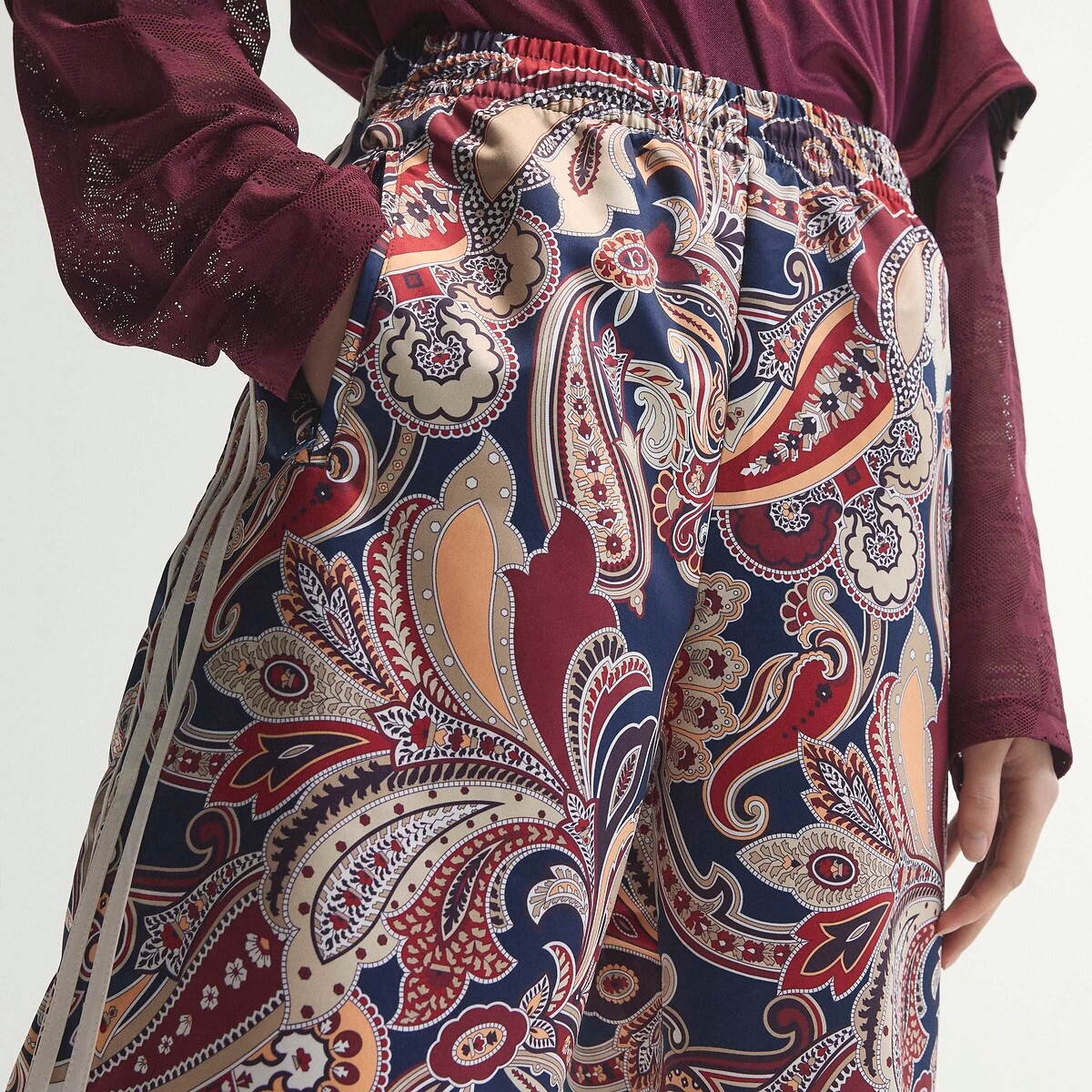 Pantalon large imprimé liberty FIREBIRD imprimé bleu/rouge, adidas Originals